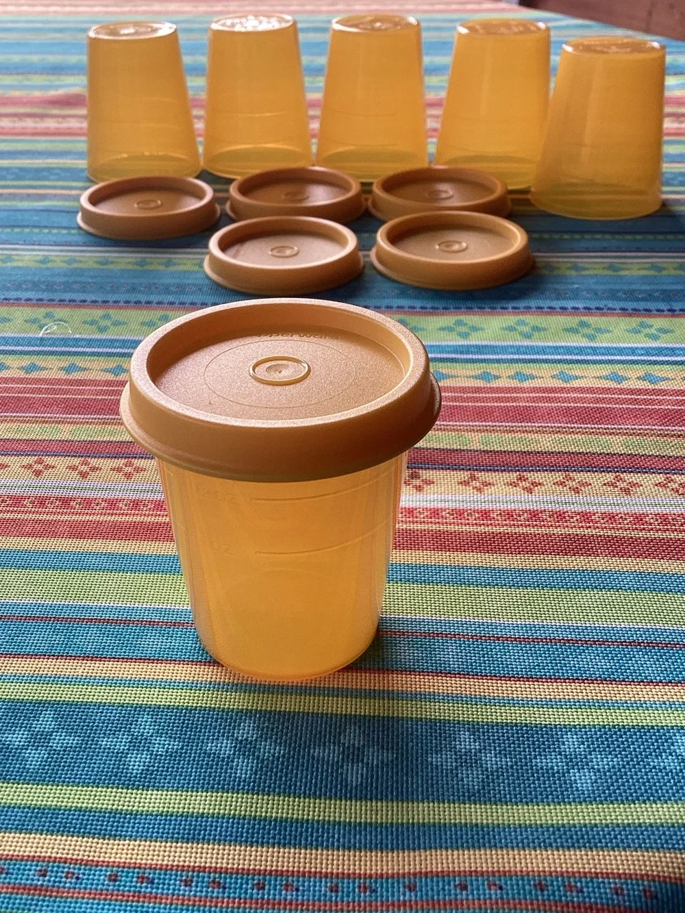 Tupper Minis -set of 6 in saffron